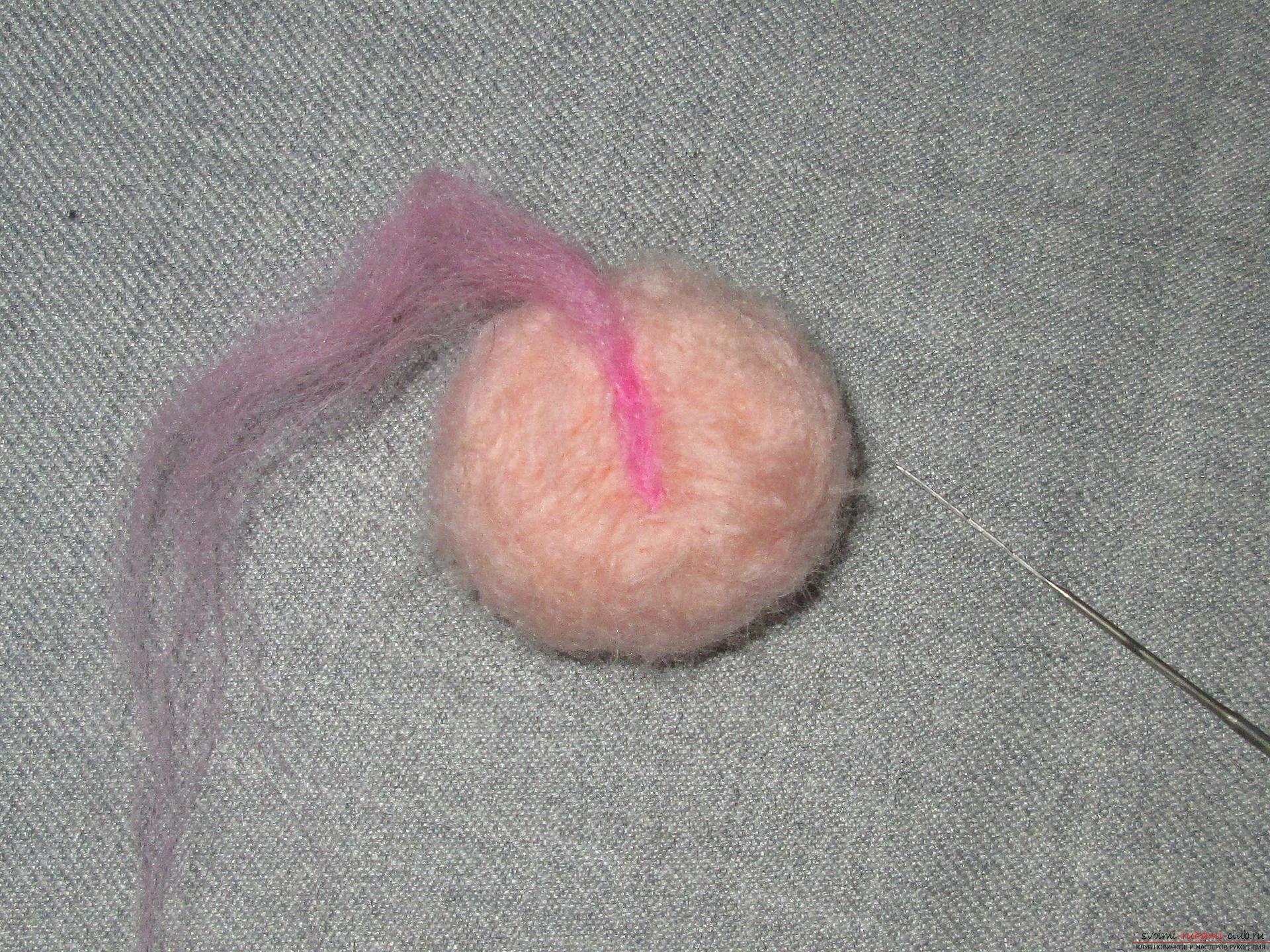 This master class felting out of wool will help make a toy monkey with your own hands. Photo №4