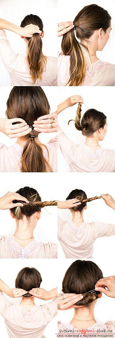 How to beautifully and quickly braid long hair at home with their own hands, step by step photos and description. Photo Number 11