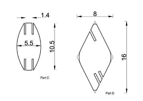 Detaildiagramm A und B für den Bildschirm