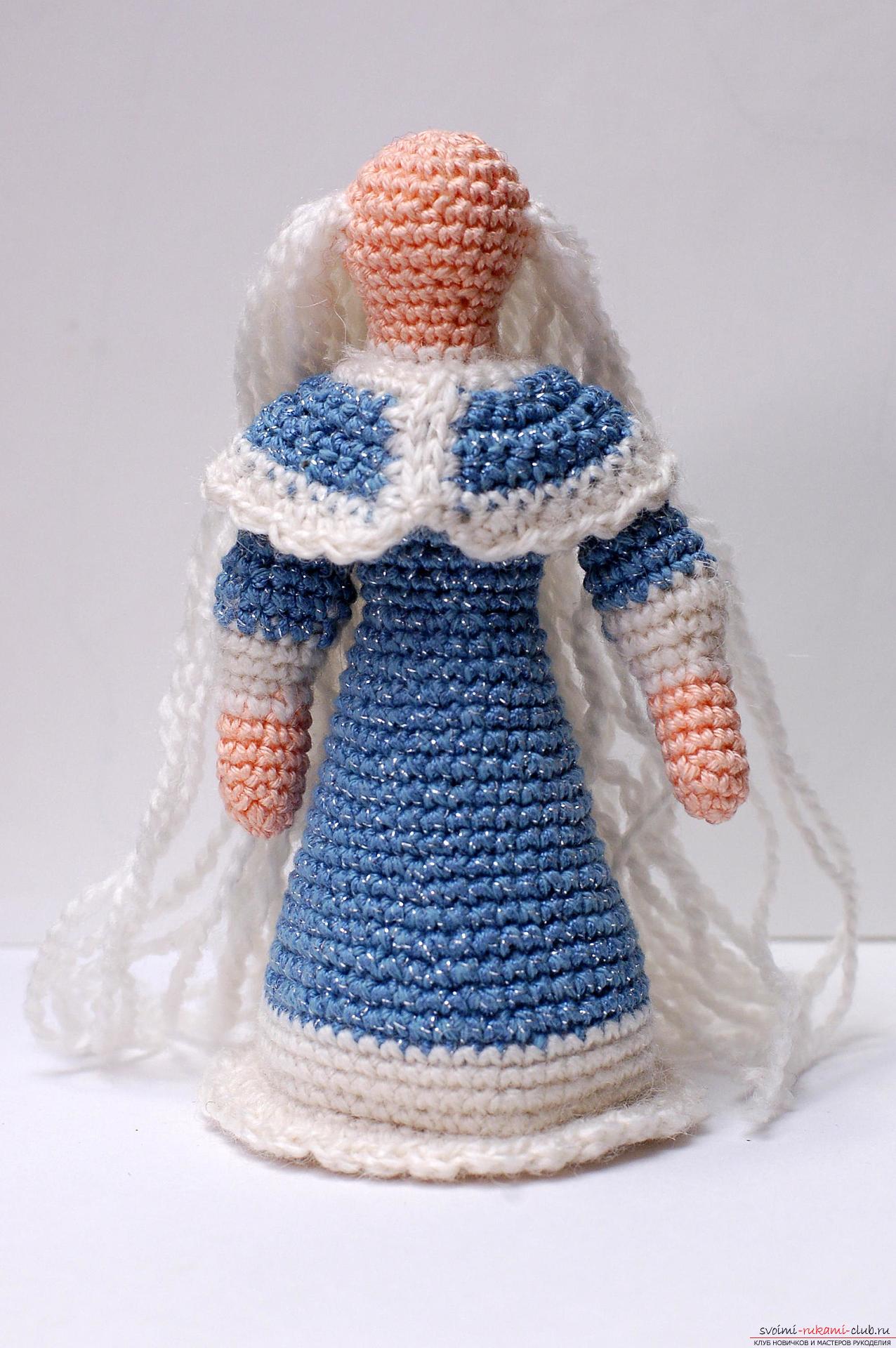 The master class is dedicated to the New Year's hand-made article - the Snow Maiden - which can be knitted with crocheted hand. Photo №27
