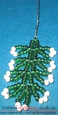 Christmas tree of beads - a toy gift and a scheme of weaving with our own hands. Photo №8