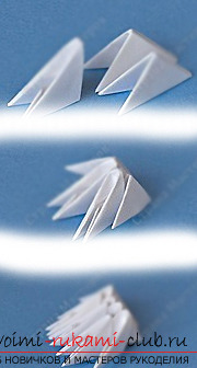 Paper snowman-origami. Foto # 2