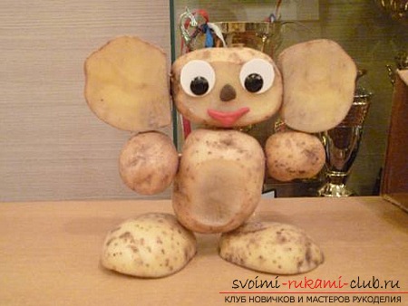 We learn to create simple and interesting crafts from potatoes with our own hands. Photo №1