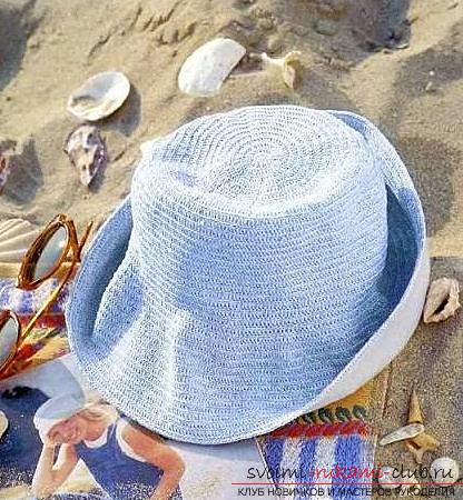 Schemes and a description of how to crochet a summer hat for a woman, photo items .. Photo # 7