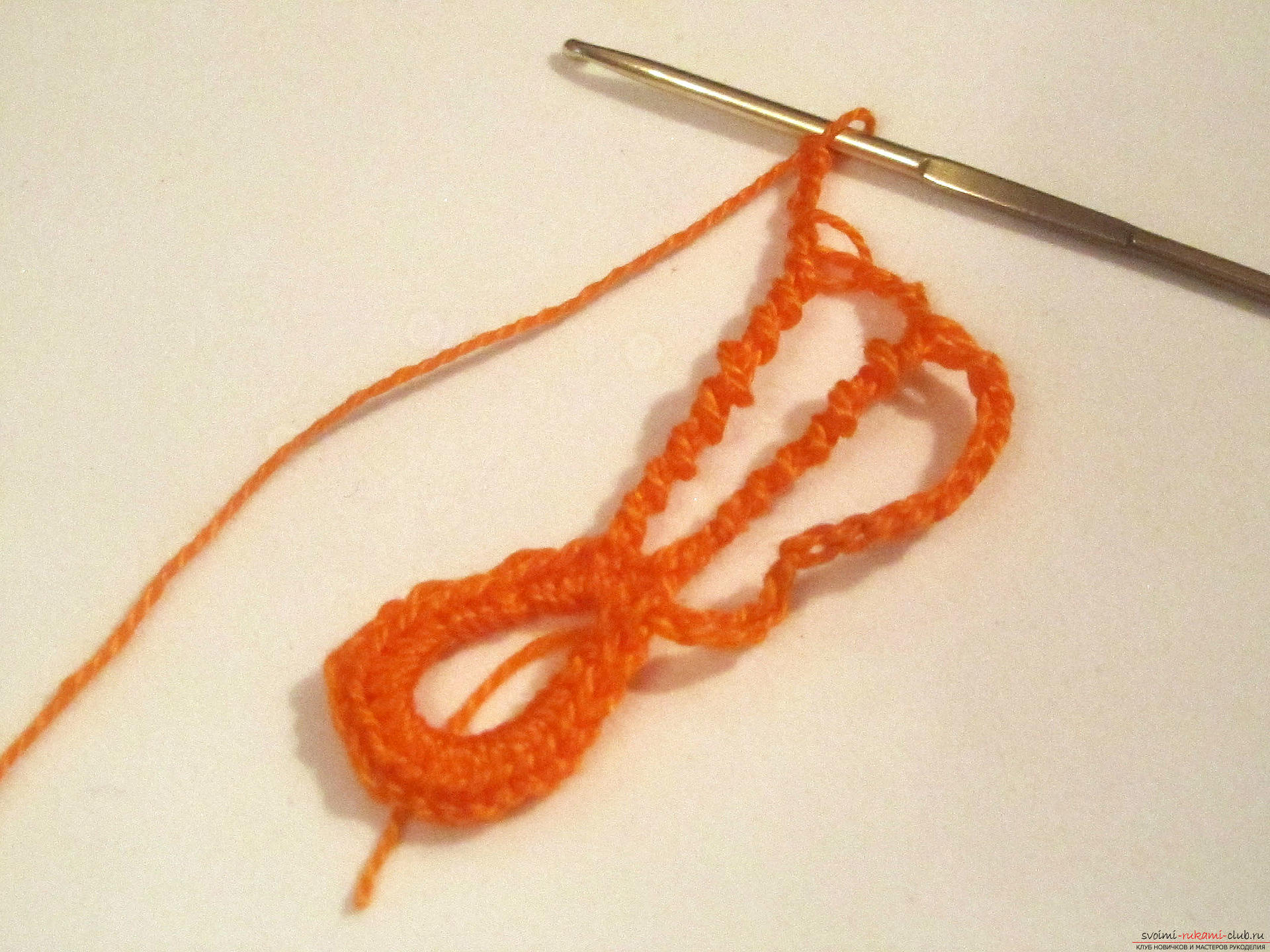 Master class with step-by-step photos and description will teach you to knit a napkin even beginners .. Photo # 9