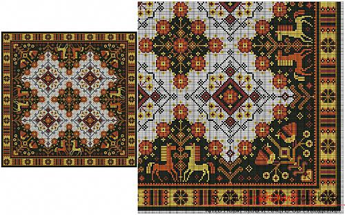 Embroidery of decorative pillows by various methods according to schemes. Photo №4