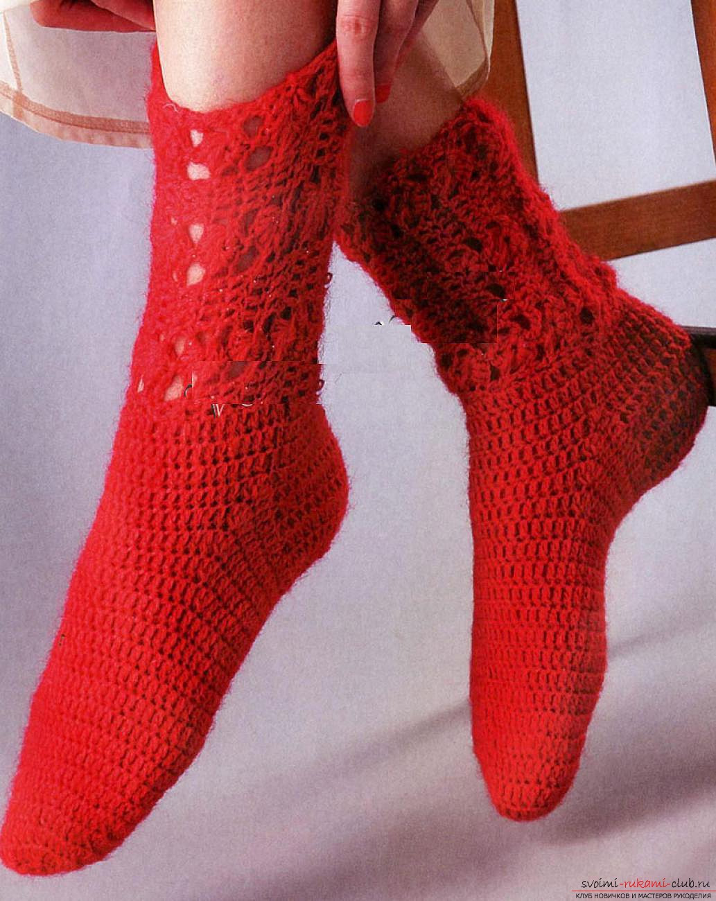 crocheted charming socks. Photo №5
