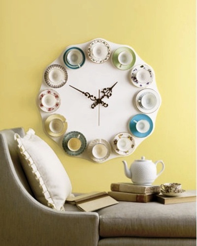 clock from cups