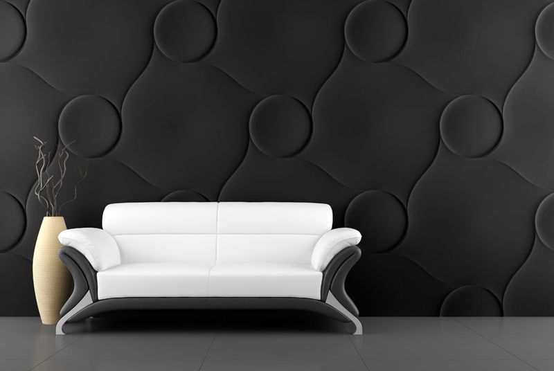 black decorative wall panels