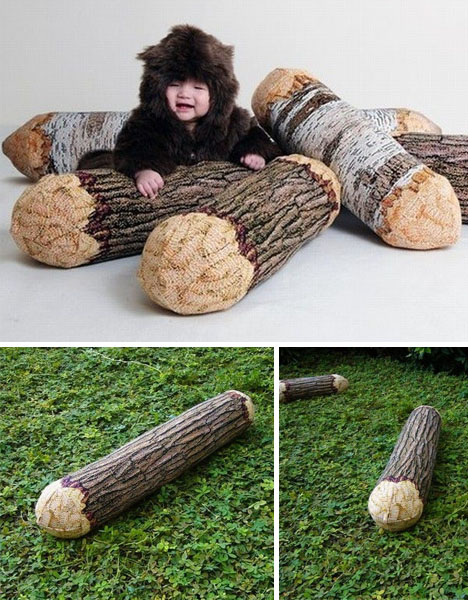 decorative pillows - logs from chicsindesign