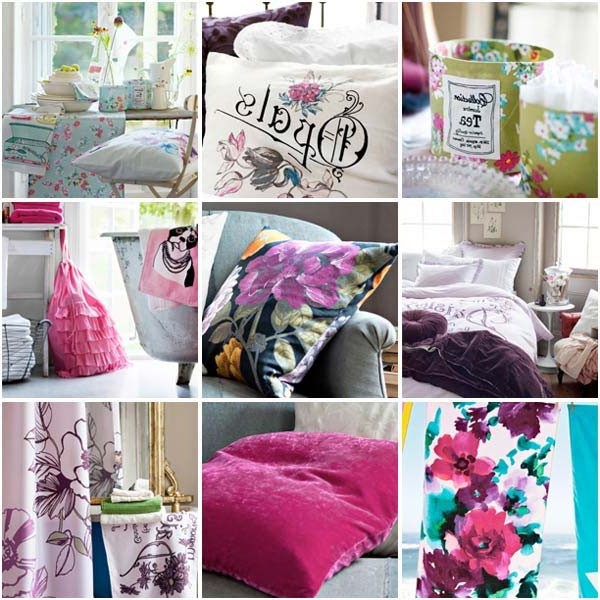 Options for using floral print in the decor