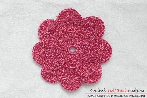 How to crochet flowers with a crochet, tips and master classes with a photo .. Photo # 25