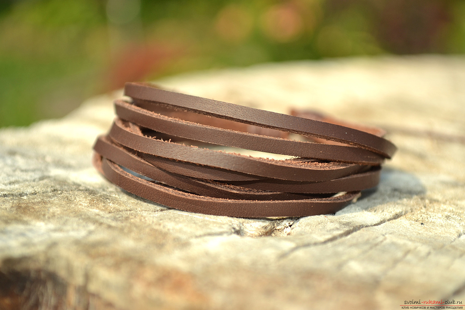 Leather bracelet for the beloved .. Picture №5
