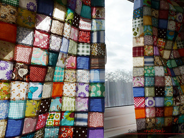 Technology of the kind of needlework of patchwork sewing. Picture №3