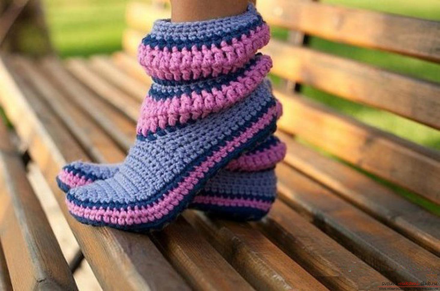 crocheted charming socks. Photo # 2