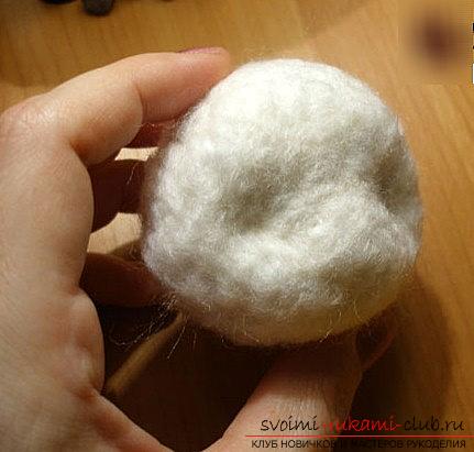 Felting panda out of wool for beginners, master class and photography. Photo №1