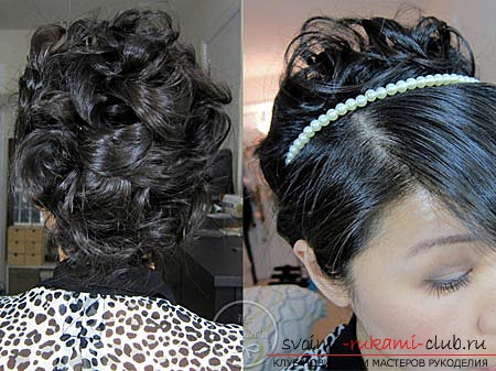 We make hairstyles with our own hands on graduation ball 2015. We learn new types of laying on the photo with a detailed description of how to do hairstyles with the correct sequence of actions .. Photo №3
