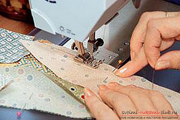 Sewing bedspreads in the technique of patchwork for beginners. Photo №5