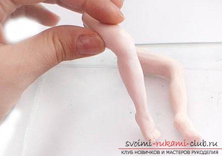 How to make a doll of polymer clay with your own hands? Lesson and photos. Photo Number 11