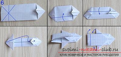 Един прост модел на резервоар, изработен от хартия, оригами техника. Снимка №6