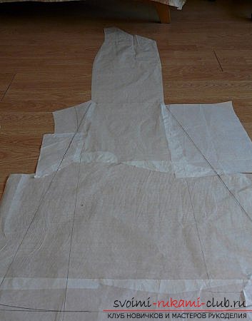 We sew the dress on the floor with our own hands. Photo №13