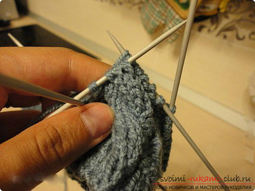 Master class for knitting mittens with knitting needles for women with photo and description .. Photo №18