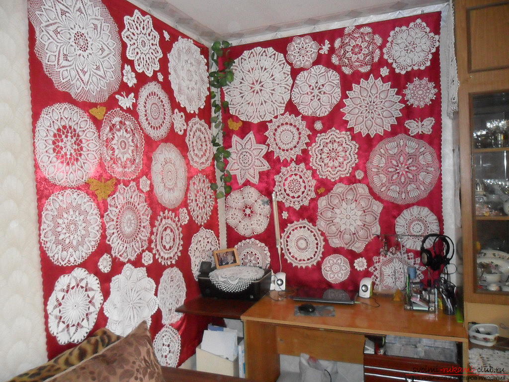 Original decoration of the interior with napkins. Photo №1
