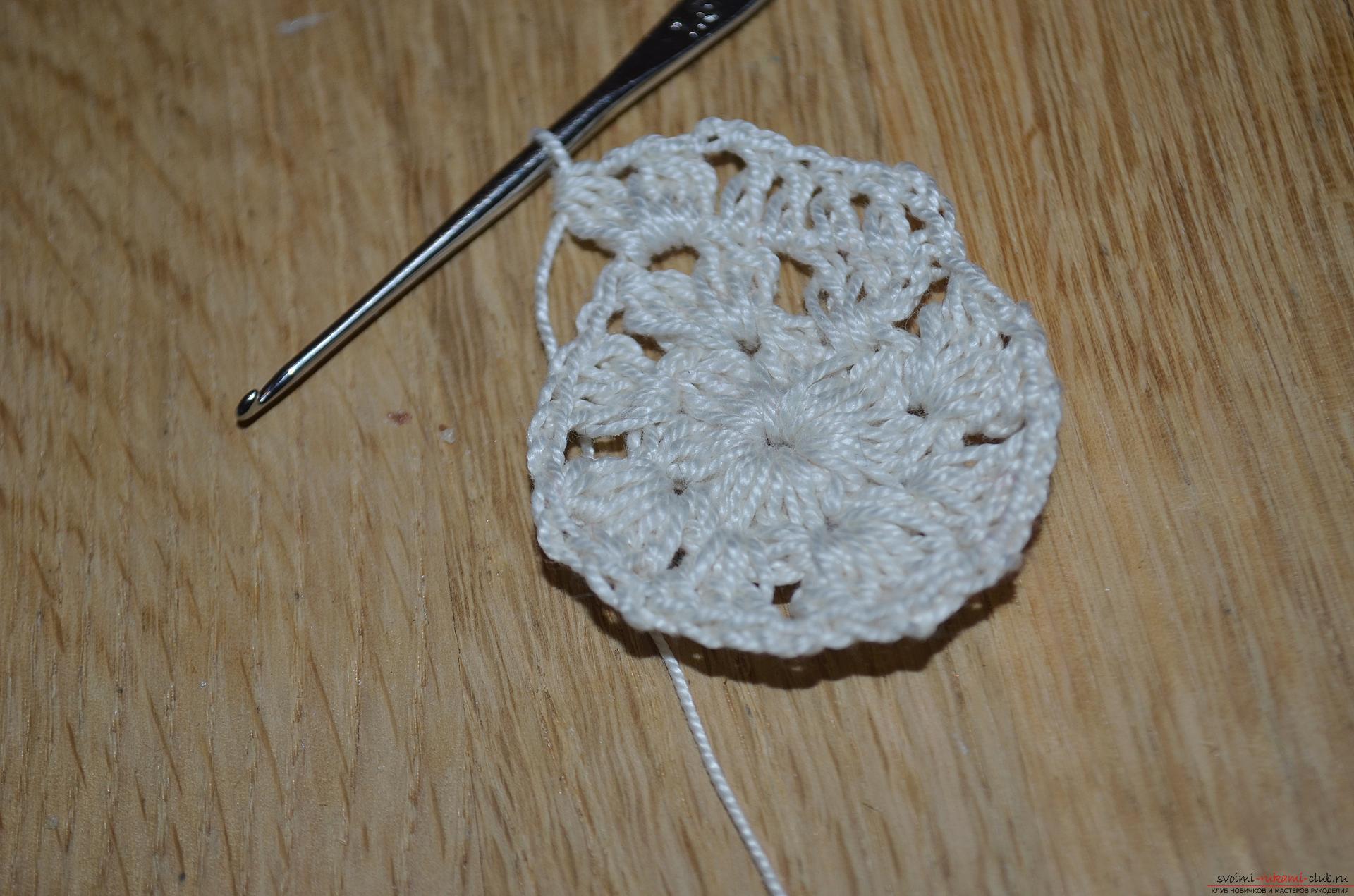 A crocheting lesson for the original cushion-needle bed with step-by-step recommendations and photos. Photo №8