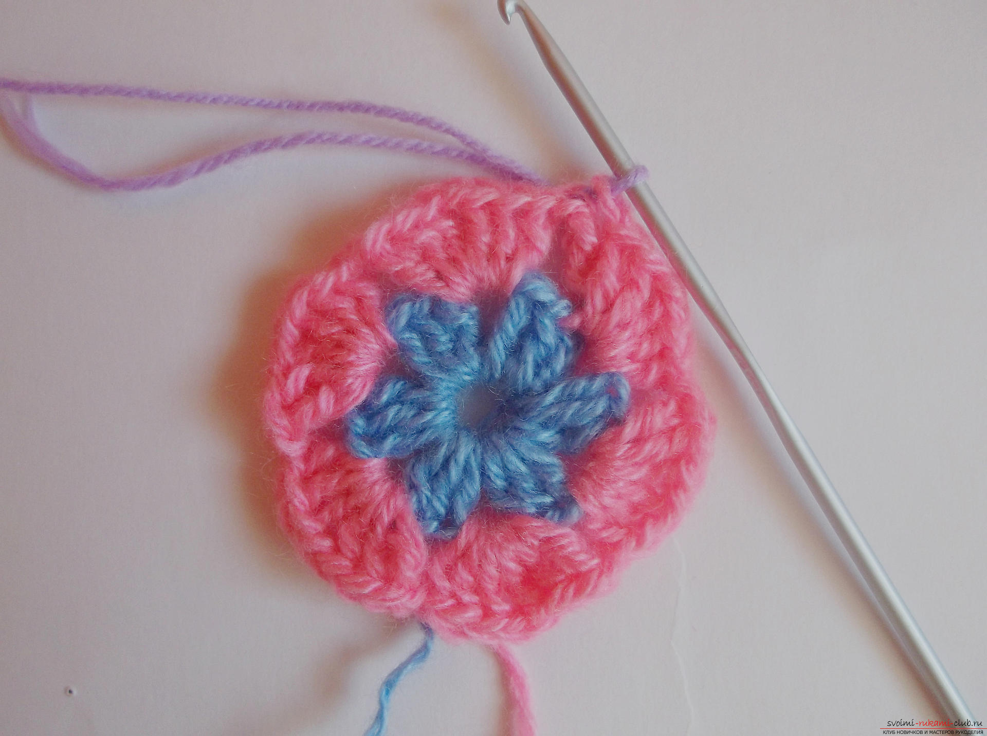 Photo to a lesson on crocheting a Christmas ball. Photo №5