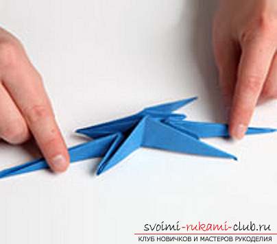 Blue dragon origami. Photo №29