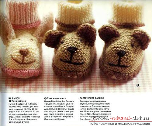 Simple schemes of knitting with children's pinets. Picture №3