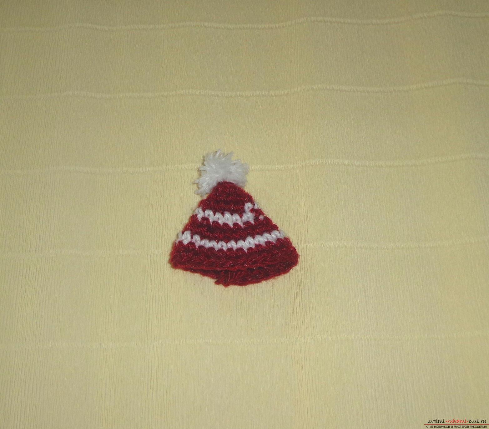 Photo to a lesson on crocheting a snowman "Bonya". Photo Number 9