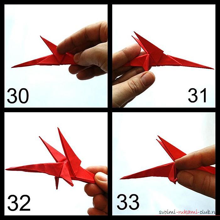 Origami dragon, scheme. Photo №7