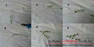 Bonsai from beads with own hands, how to weavetree of beads, schemes of weaving of trees from beads, birch from beads with own hands, herringbone-souvenir from beads, creation of albition from beads, advice and recommendations on performance of works .. Photo №7