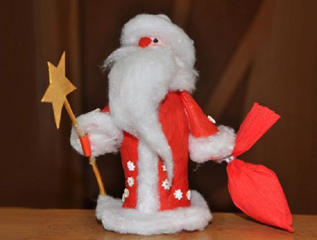 Santa Claus made of cotton wool