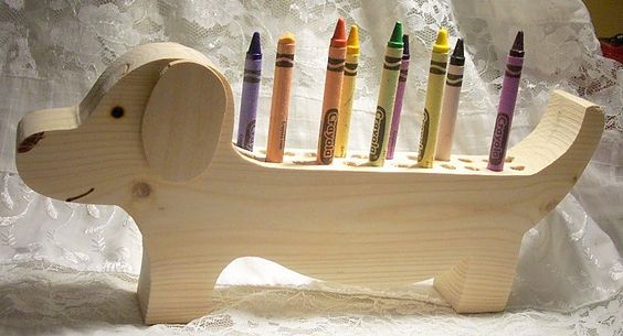 Wooden pencil stands