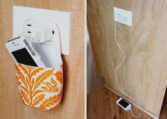 holder for charging the phone