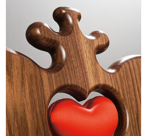 Srdce - ústřední téma židlí mon amour
