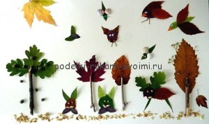 Children's applications of autumn leaves (18)