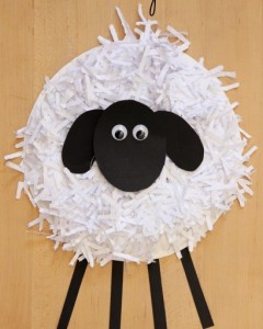 Dětské řemesla pro nový rok. Ovce - symbol roku 2015 s vlastními rukama.
