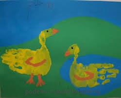 Children's crafts. What can be done from fingerprints