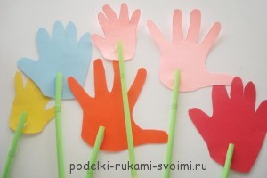 Children's crafts. What can be done from fingerprints