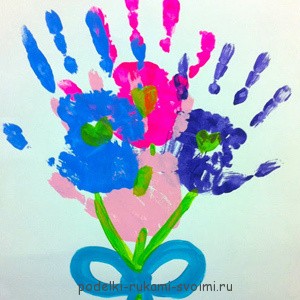 Children's crafts. What can be done from fingerprints