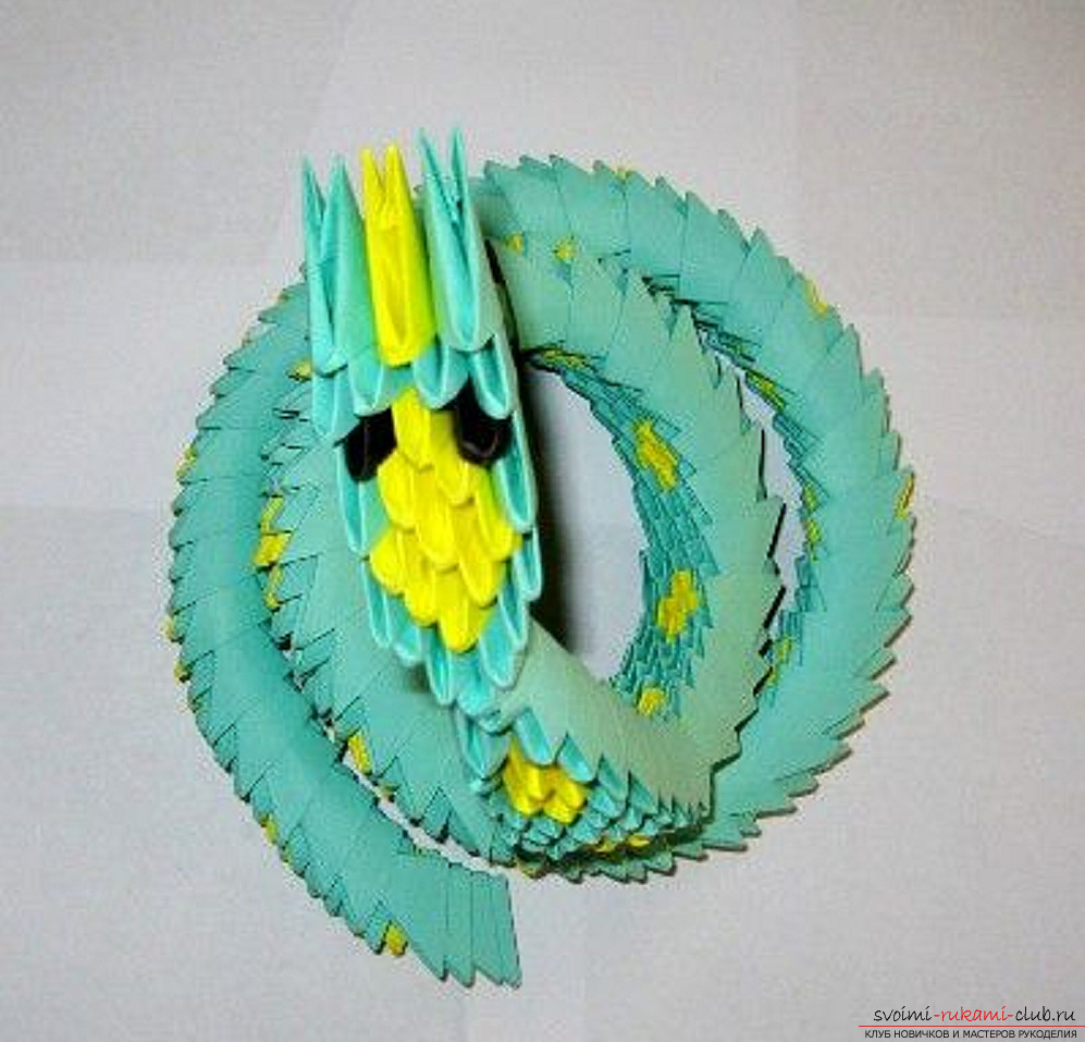 modular origami snake. Photo number 35