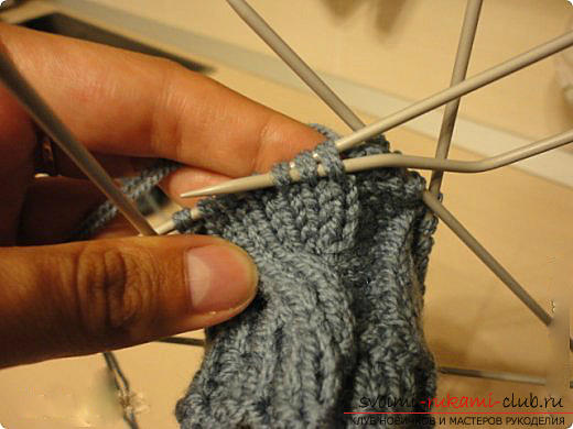 Master class for knitting mittens with knitting needles for women with photo and description .. Photo # 12