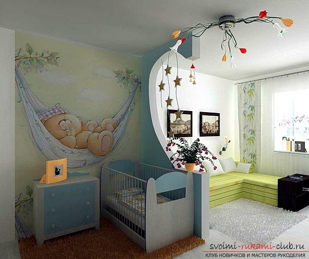Art painting of the children's room with their own hands, a lesson for parents. Picture №3