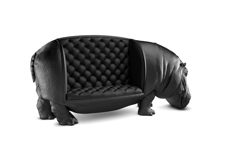 a hippopotamus sofa