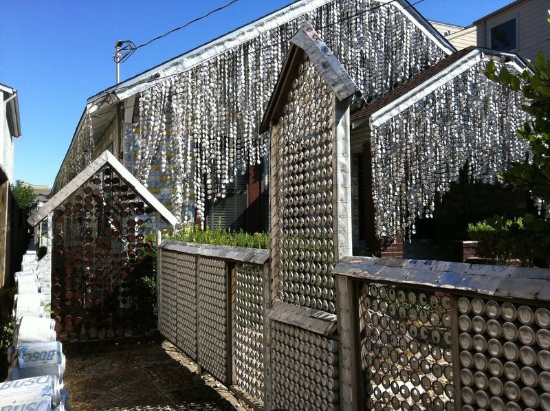 house made of aluminum cans
