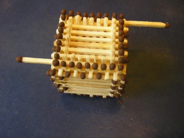 How to make a house of matches with your own hands step by step instruction.