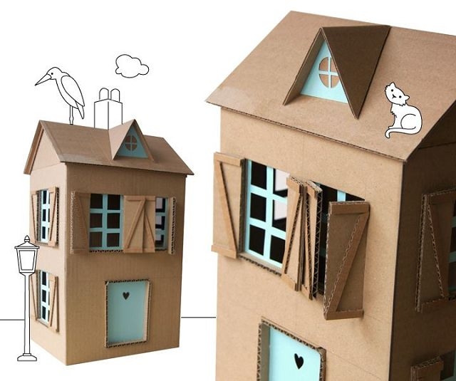 Wonderbaarlijk Hoe maak je een huis van karton voor een kind GZ-64